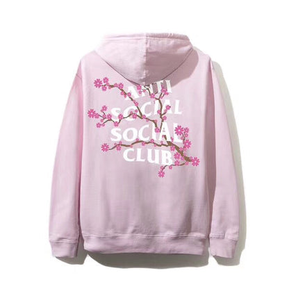 Sweat à capuche à motif de fleurs de cerisier 